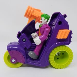 Imaginext Joker Motorcycle Hammer Cycle Scooter Vehicle Fisher Price 2 Piece Set